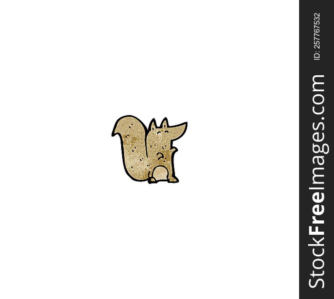 cartoon little squirrel