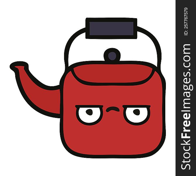 Cute Cartoon Kettle