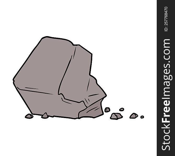 cartoon large rock. cartoon large rock