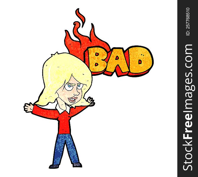 cartoon bad woman