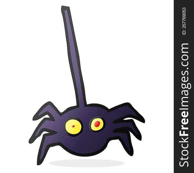 Cartoon Halloween Spider