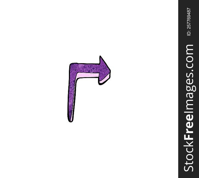 Pointing Arrow Cartoon Symbol