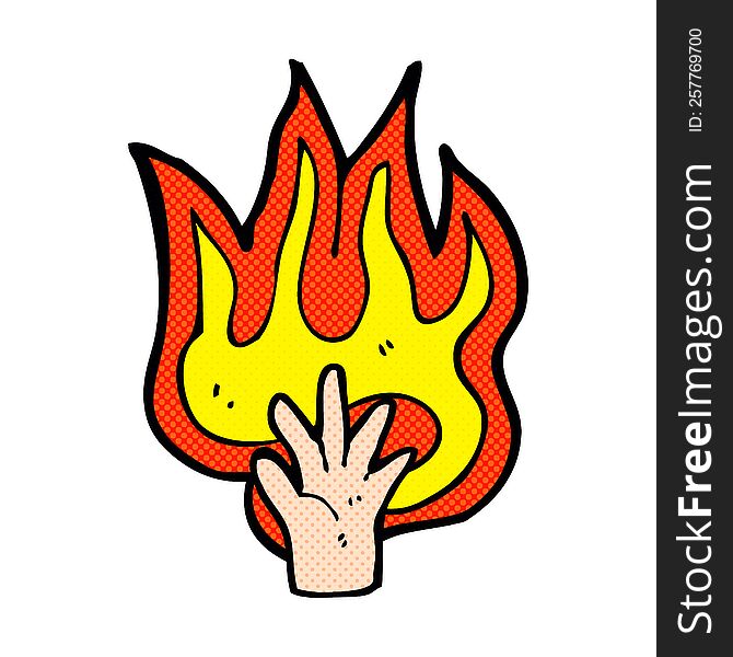 Flaming Hand Symbol