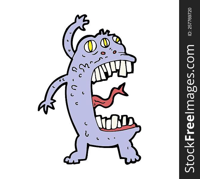 Cartoon Crazy Monster