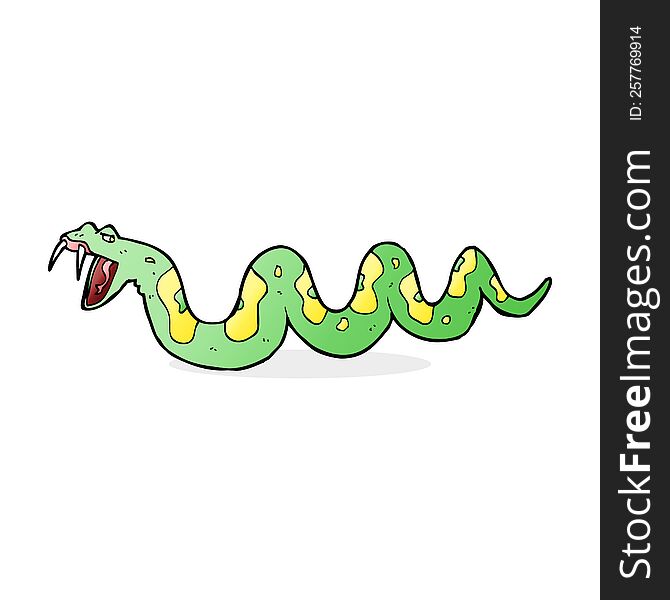 Cartoon Poisonous Snake