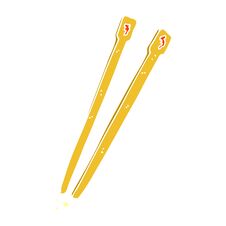 Free Cartoon Doodle Chop Sticks Stock Photography - 257772082
