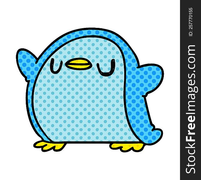 Cartoon Kawaii Of A Cute Penguin
