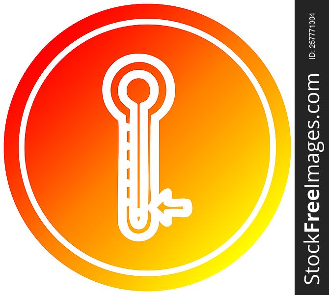 low temperature circular in hot gradient spectrum