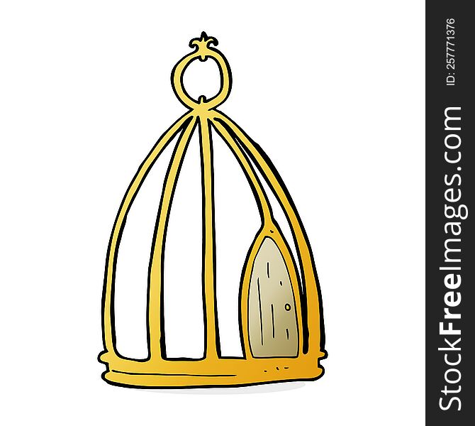 Cartoon Bird Cage