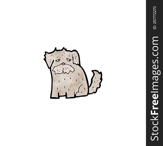 cartoon scruffy dog