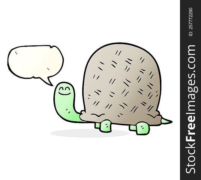 speech bubble cartoon tortoise