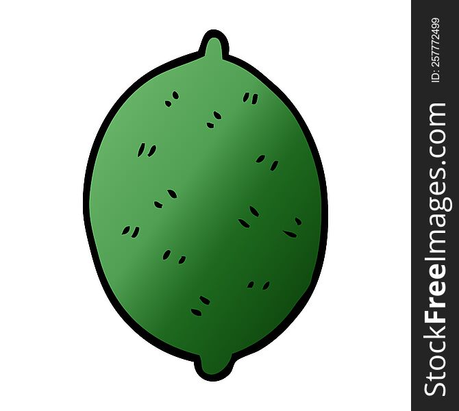 Cartoon Doodle Lime Fruit