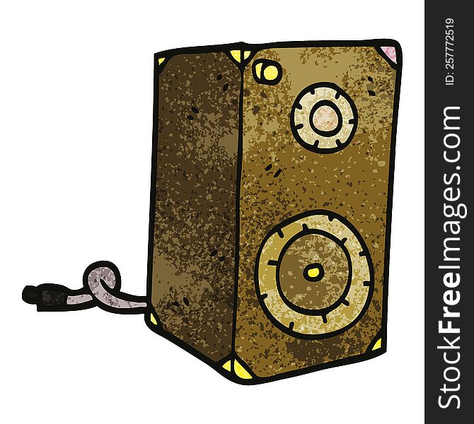 Cartoon Doodle Retro Speaker