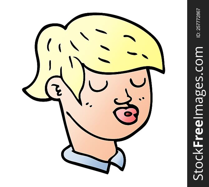 cartoon doodle of boys face