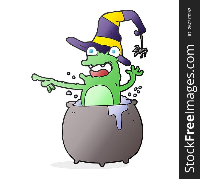 Cartoon Halloween Toad