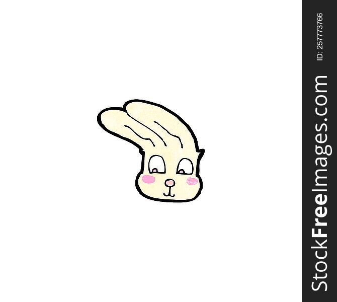 cartoon rabbit face