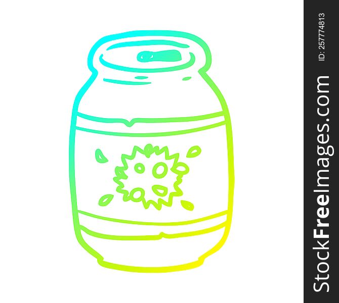 Cold Gradient Line Drawing Can Of Soda