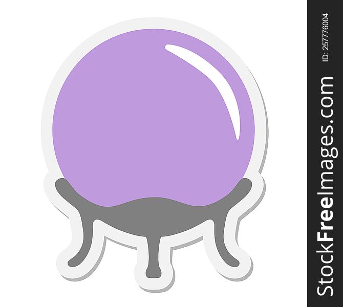 Crystal Ball Sticker