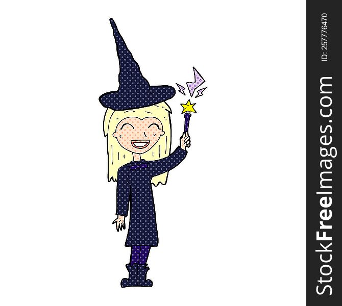 Cartoon Halloween Witch