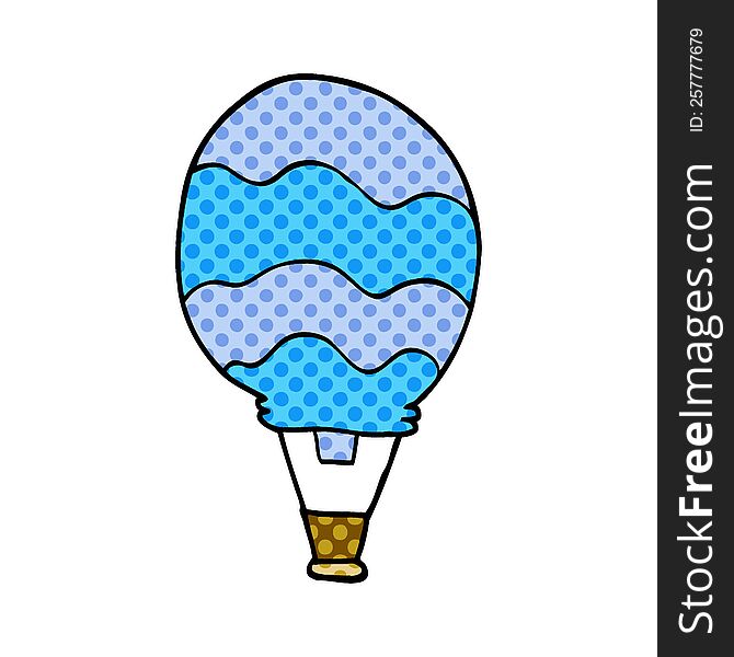 Cartoon Doodle Hot Air Balloon