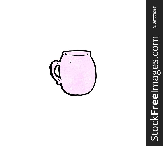 cartoon pink cup