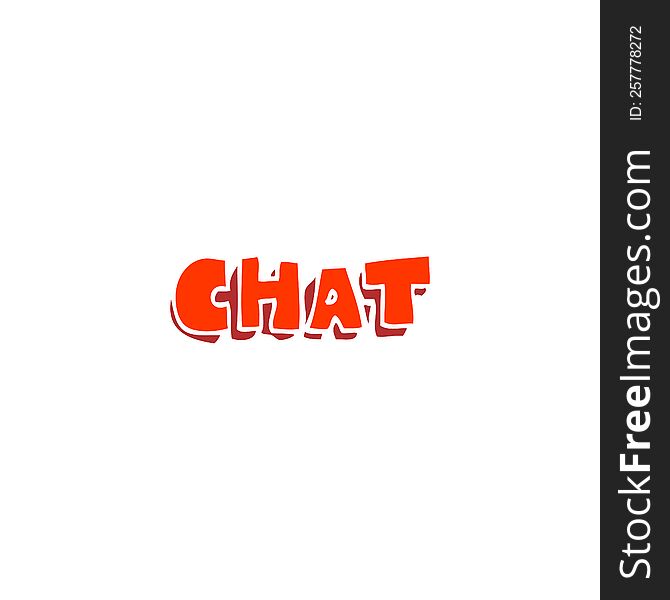 flat color illustration of chat symbol. flat color illustration of chat symbol