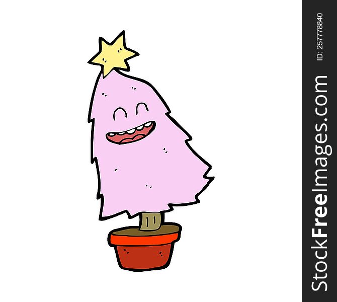 Cartoon Dancing Christmas Tree