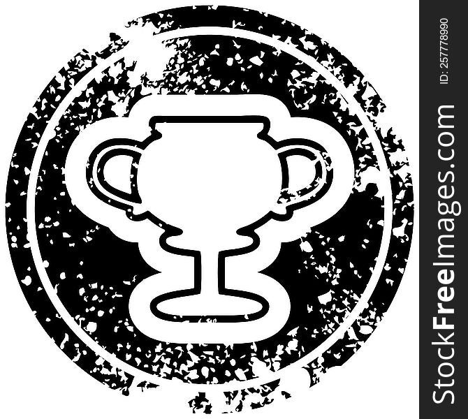 Trophy Cup Distressed Icon