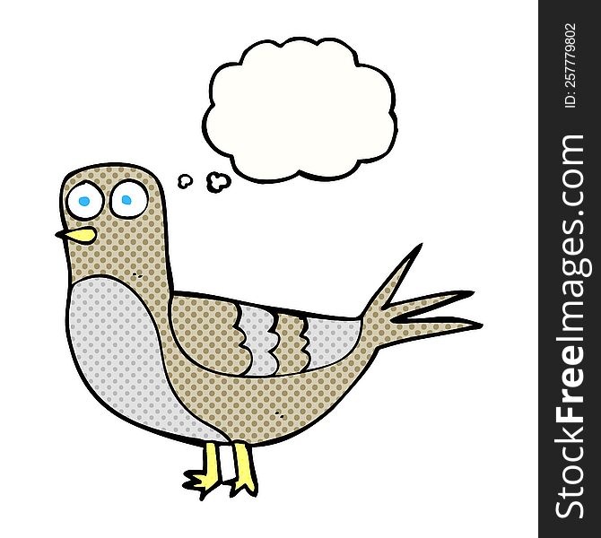 thought bubble cartoon pigeon