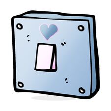 Cartoon Turn Me On Light Switch Royalty Free Stock Image