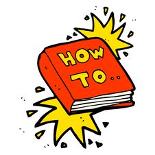 Cartoon How To Book Stock Images