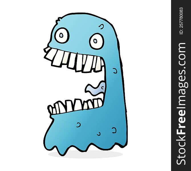 cartoon gross ghost