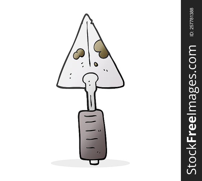 cartoon trowel