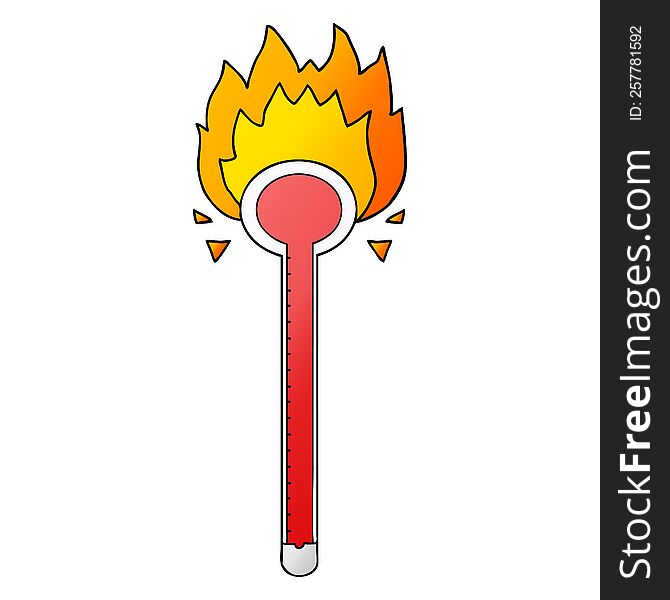 cartoon thermometer. cartoon thermometer