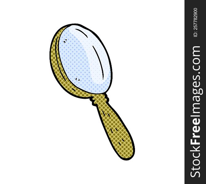 cartoon magnifying glass