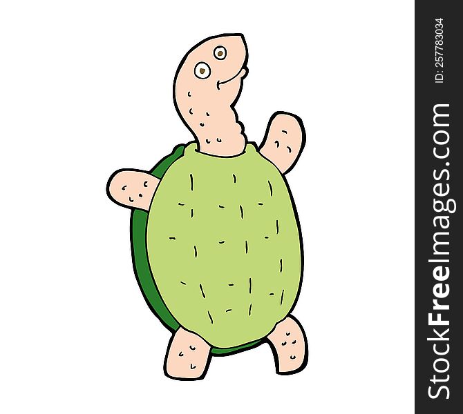 cartoon happy turtle