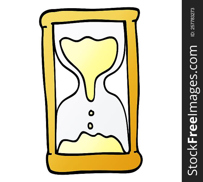 Cartoon Doodle Hourglass