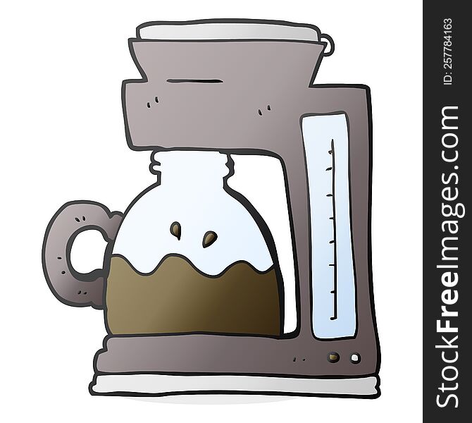 Cartoon Coffee Filter Machine