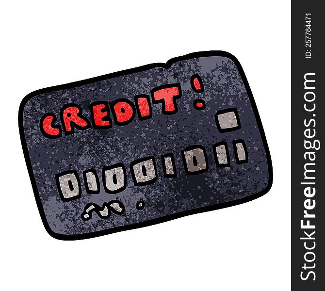 Cartoon Doodle Credit Card