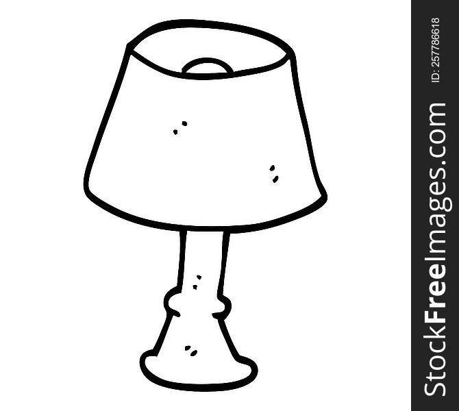 Line Drawing Cartoon Regular Lamp