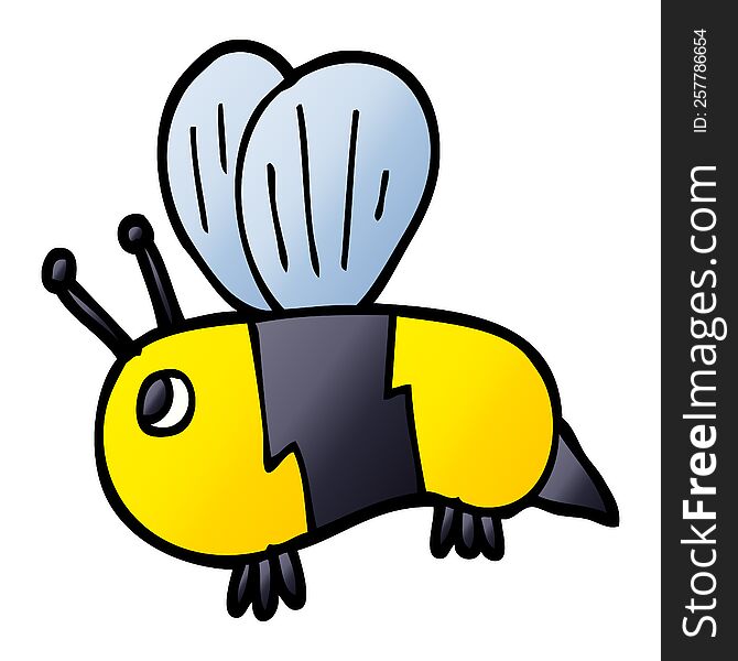 Cartoon Doodle Fat Bee