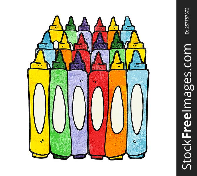 freehand drawn texture cartoon crayons