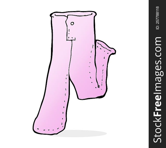 cartoon pair of pink pants