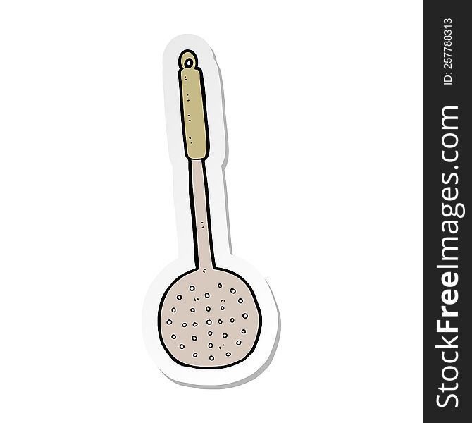 sticker of a cartoon kitchen utensil