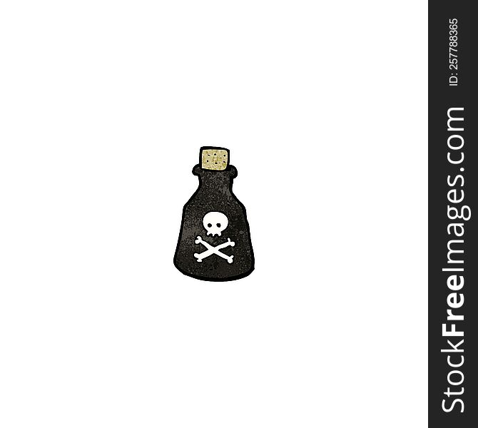 Cartoon Poison Bottle