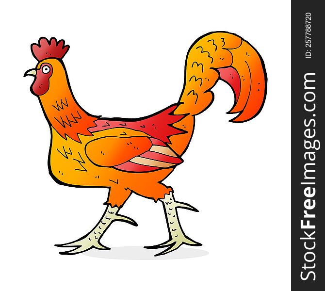 Cartoon Cockerel