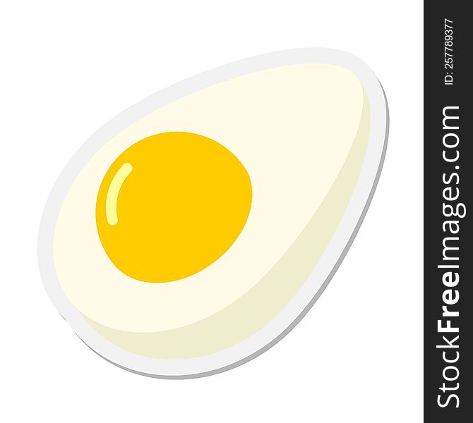 cooked egg sticker