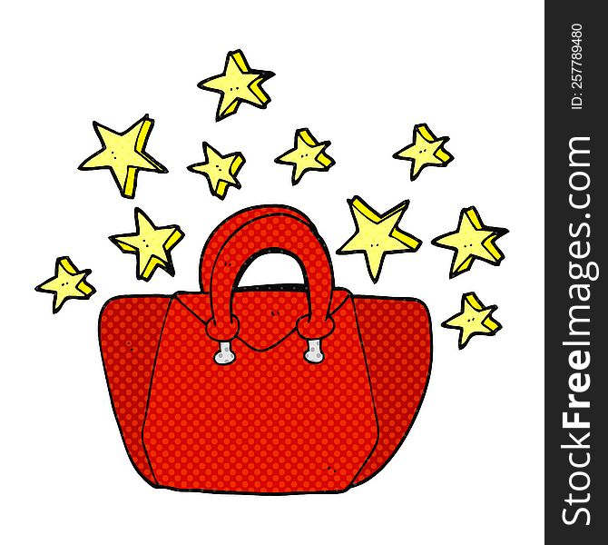 cartoon expensive handbag