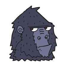 Cartoon Gorilla Royalty Free Stock Photos
