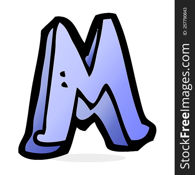 Cartoon Letter M